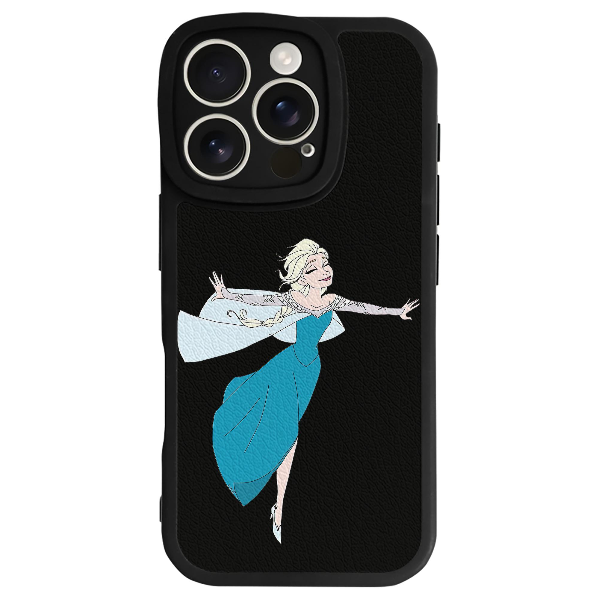 （画像用） アナと雪の女王 アンナ エルサ Frozen Anna Elsa 【iPhone 16シリーズ対応】シリコンスマホケース（レザー調） 材質：シリコン